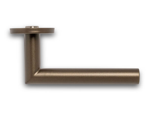 BASICS LB2-19 deurkruk links wijzend op rozet EN1906 brons (half paar) kopen in Alkmaar bij Postma en Postma